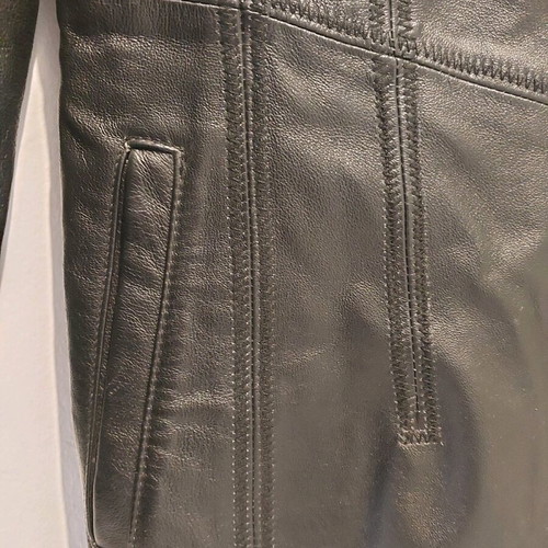 BSB leather coat like new, size M, black