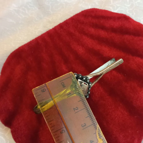 Silver Gold 925 9k Rodian Tie Clip used, engraved