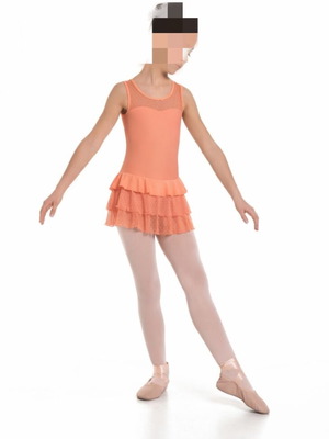 Sheddo seamless ballet leotard with open back size 4 like new