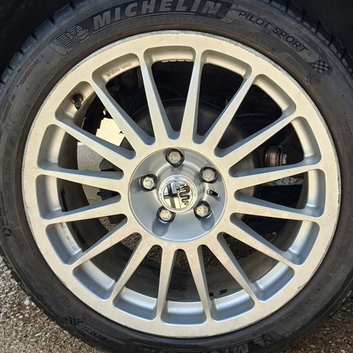 Stilauto 17" alloy wheels set 5x98 used with Michelin Pilot Sport 4 tires