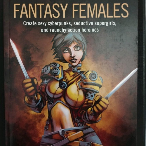 How to Draw Fantasy Females book like new, English