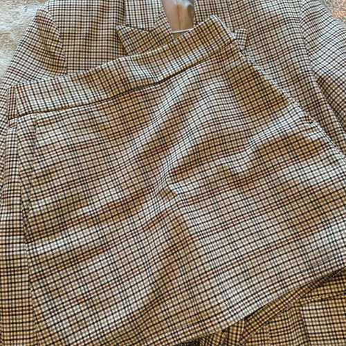 Zara checked jacket and skirt set like new, size XS