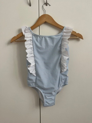 Perle d'Azur one piece swimsuit like new, blue, size 122 cm