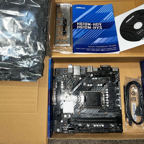 ASRock H610M-HDV motherboard new