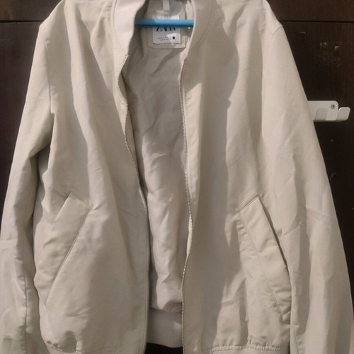 Zara men's jacket used, beige, size S