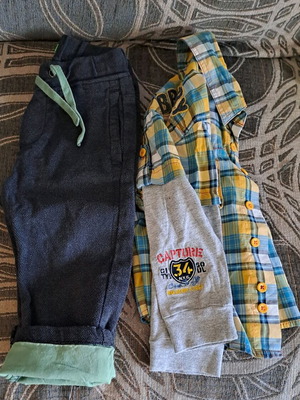 Benetton set of pants and shirt used for 2-year-old boy