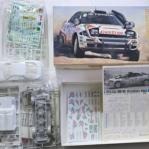 Toyota Celica Turbo 4WD Hasegawa model 1:24 like new, Safari Rally 1993