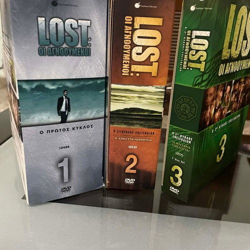 Lost seasons 1, 2 and 3 DVD like new with Greek subtitles