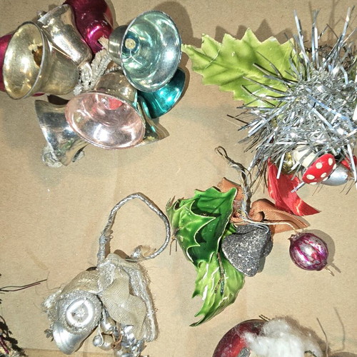 Vintage Christmas decorations used from 1970