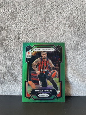 2023-24 Panini Prizm Euroleague Markus Howard Green Prizm card like new