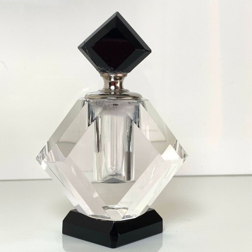 Glass perfume bottle used, fragrance container