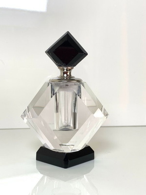 Glass perfume bottle used, fragrance container