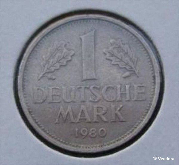  1 marko germanias 1980 G - GERMANY - 1 Deutsche Mark 1980 G (Federal Eagle of Germany)