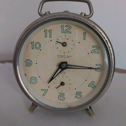 Peter alarm clock table clock used 1960