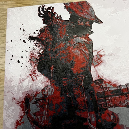 3D embossed BloodBorne image for PS4 and PS5, new
