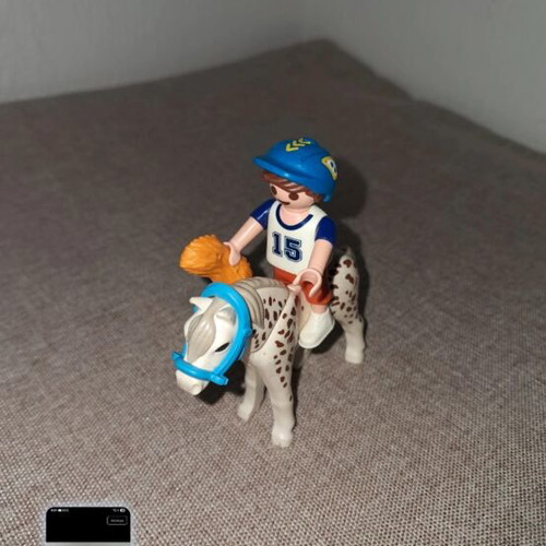 Playmobil boy with pony like new
