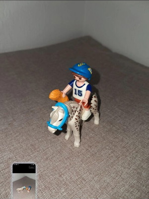 Playmobil boy with pony like new