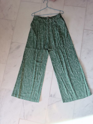 Attrattivo green printed wide-leg pants XL