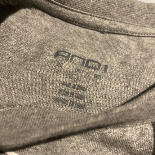 AND1 T-shirt pack, 2 pieces, small and XL, grey and green