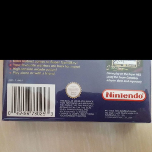 Killer Instinct Game Boy like new, boxed with case and box