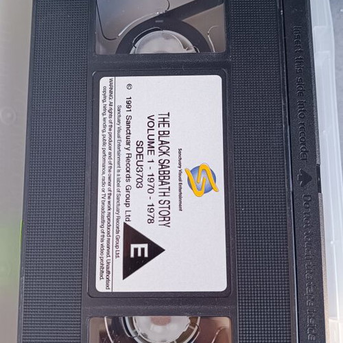 Black Sabbath VHS like new
