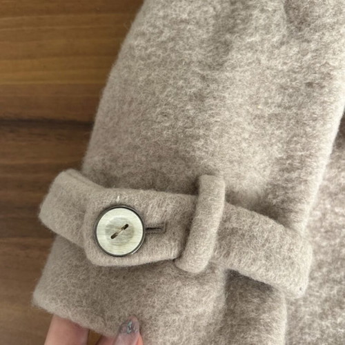 Zara beige teddy coat girl like new, wool blend