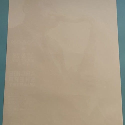 Archie Shepp Quartet original music poster 1990s Rodon Athens