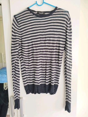 Zara women's thin blouse used, size M, black and white