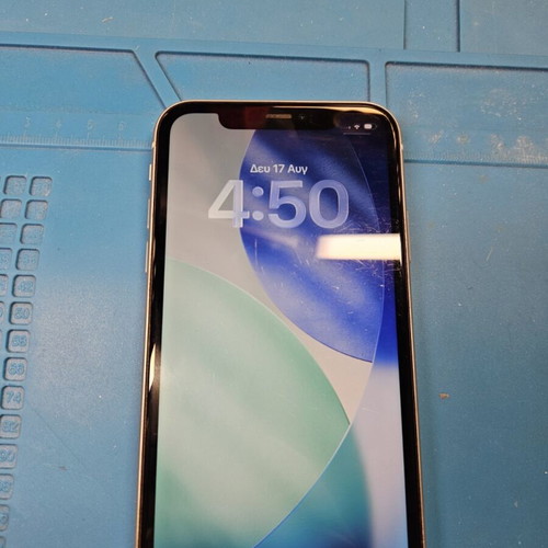 Original iPhone 11 screen with scratches