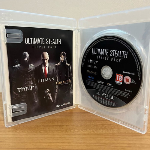 PS3 Ultimate Stealth Triple Pack used with Thief, Hitman Absolution, Deus Ex