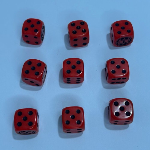 Combat Hex 2004 Sabertooth Games Dice pack of 9 like new