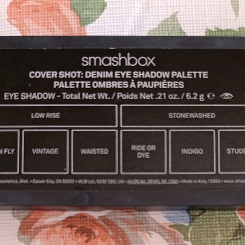 Smashbox Cover Shot Denim Eyeshadow Palette used