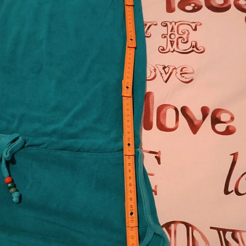 Pink Woman one-piece used, turquoise elastic jumpsuit