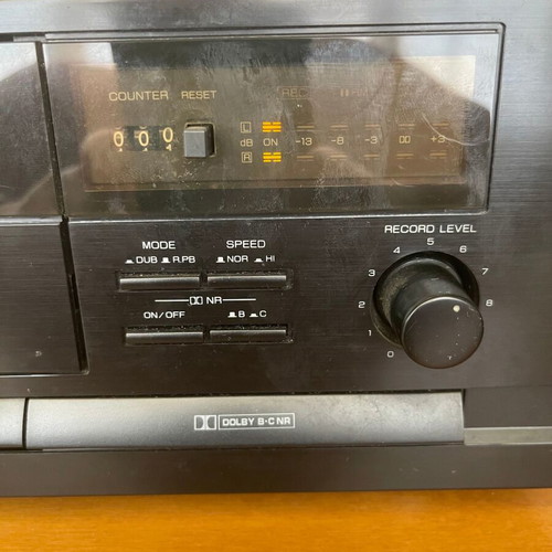 Sherwood DD-2010C Stereo Double Cassette Deck used, needs repair