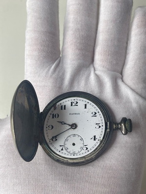 Patria pocket watch like new, vintage mechanical timepiece
