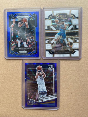 Panini NBA 3 αριθμημένες κάρτες Karl Anthony Towns καινούργιες