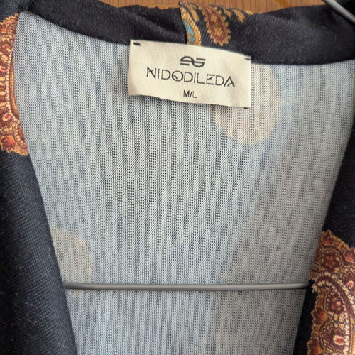 Nidodileda kimono jacket used size m/l with detachable belt