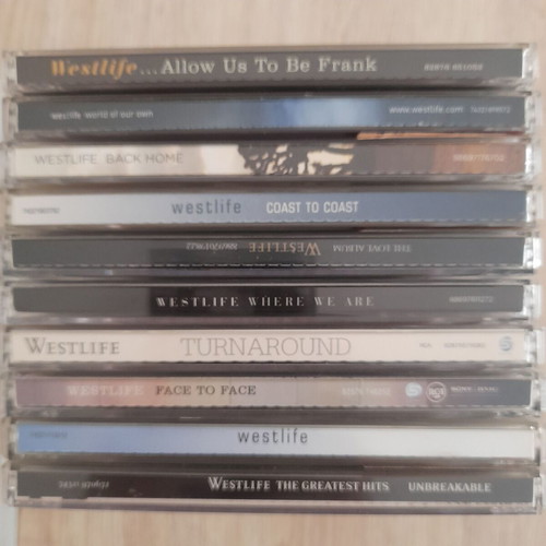 Westlife CD collection used, pack of 10, pop