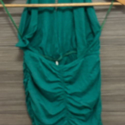 Caramella green halter blouse used, size S