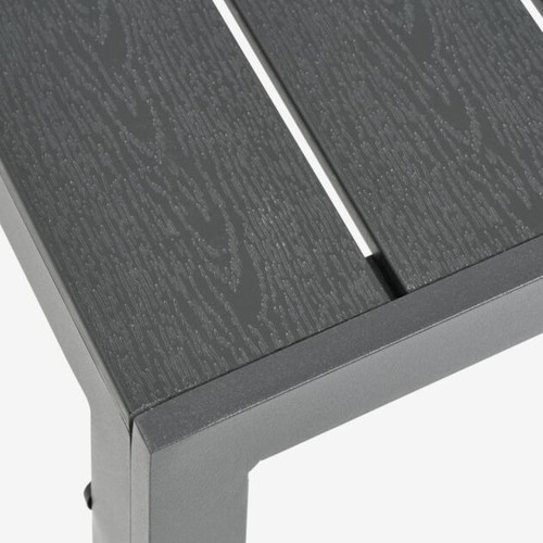 JERSORE Garden Table 80x140 cm Black Like New