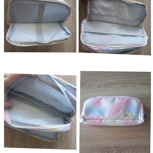 School stationery set with pastel pencil case and panda pen