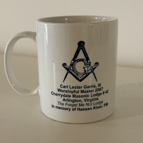 Masonic Mug like new from Arlington Lodge 42