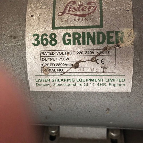 Lister 368 grinder used