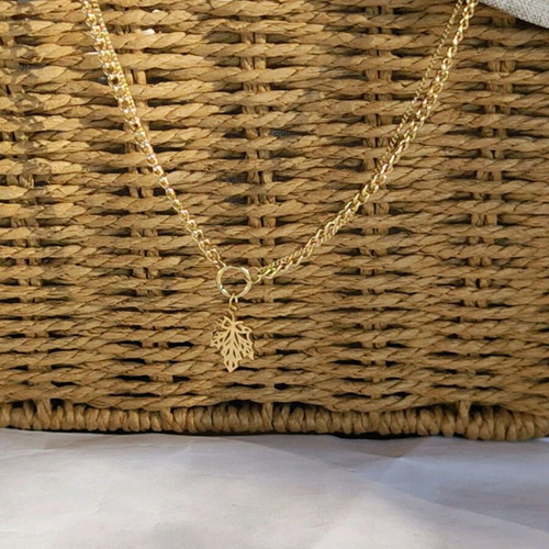Steel Necklace New, Gold and Silver Color