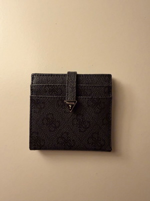 Guess small wallet card holder black like new