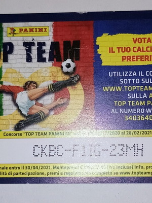 Panini Calciatori 2020-21 συλλεκτική δωροκάρτα μεταχειρισμένη