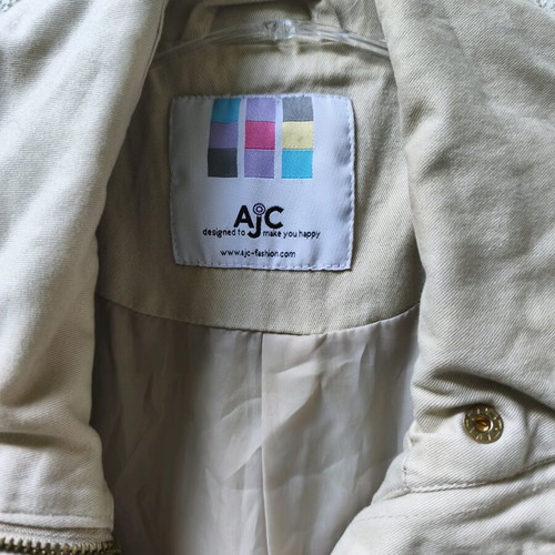 AJC beige spring jacket parka like new, size S