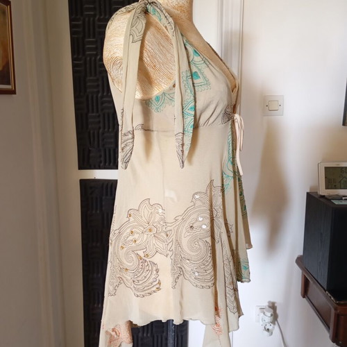 Lynne vintage blouse used, beige mint, size M