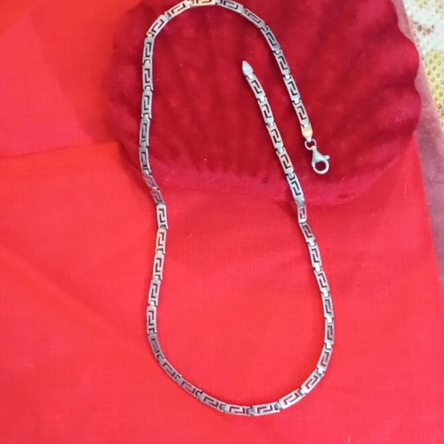 Silver 925 necklace meander, like new, length 45cm