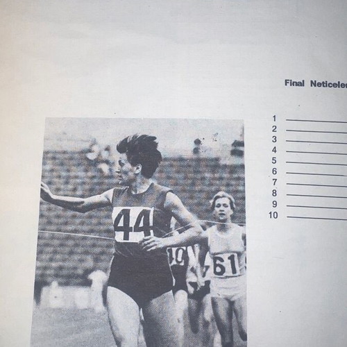 Balkan Games Athletics Book 1972 used, rare sports collectible